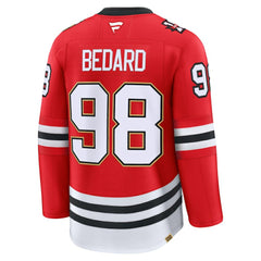 NHL Red Connor Bedard Chicago Blackhawks Fanatics Centennial Premium Player Jersey