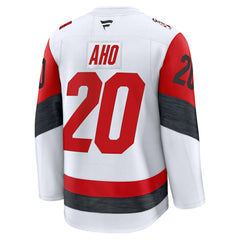 NHL White Sebastian Aho Carolina Hurricanes Fanatics Away Premium Jersey