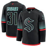 NHL Black Philipp Grubauer Seattle Kraken Fanatics Alternate Premium Player Jersey