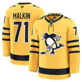 NHL Gold Evgeni Malkin Pittsburgh Penguins Fanatics Alternate Premium Player Jersey