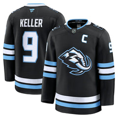 NHL Black Clayton Keller Utah Mammoth Fanatics Home Premium Player Jersey