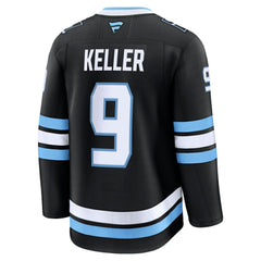 NHL Black Clayton Keller Utah Mammoth Fanatics Home Premium Player Jersey