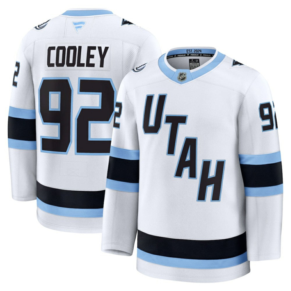 NHL White Logan Cooley Utah Mammoth Fanatics Away Premium Player Jersey