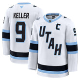 NHL White Clayton Keller Utah Mammoth Fanatics Away Premium Player Jersey