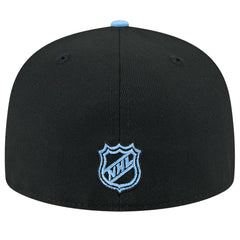 NHL Black/Light Blue Utah Mammoth New Era Lockup 1st Season 59FIFTY Fitted Hat