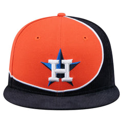 MLB Houston Astros New Era Retro Split Corduroy Snapback Hat
