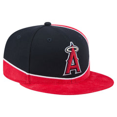 MLB Los Angeles Angels New Era Retro Split Corduroy Snapback Hat