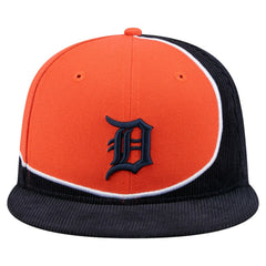MLB Detroit Tigers New Era Retro Split Corduroy Snapback Hat