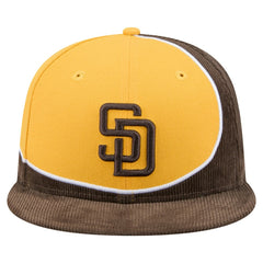 MLB San Diego Padres New Era Retro Split Corduroy Snapback Hat