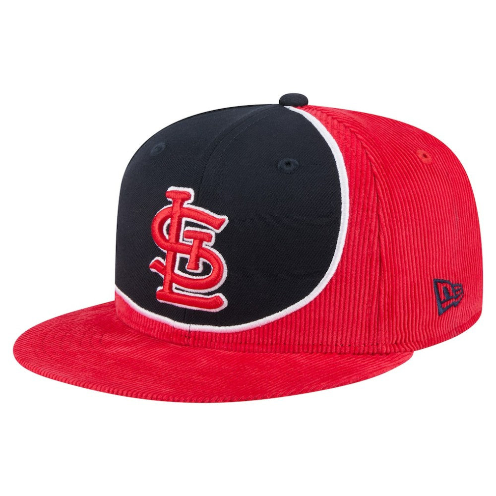 MLB St. Louis Cardinals New Era Retro Split Corduroy Snapback Hat