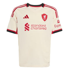 Liverpool Youth 2025/26 Away Replica Jersey - Adidas White