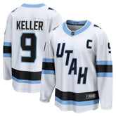 NHL White Clayton Keller Utah Mammoth Fanatics Away Breakaway Player Jersey