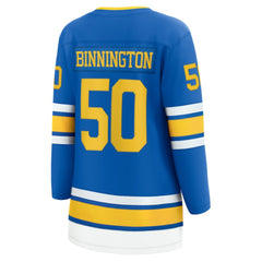 NHL Blue Jordan Binnington St. Louis Blues Fanatics Women's Home Breakaway Player Jersey