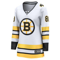 NHL White David Pastrnak Boston Bruins Fanatics Women's Away Breakaway Player Jersey
