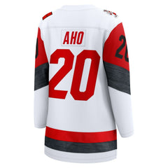 NHL White Sebastian Aho Carolina Hurricanes Fanatics Women's Away Breakaway Jersey