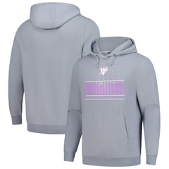 NHL Gray Pittsburgh Penguins Levelwear Hockey Fights Cancer Pulsar Off Season Tri-Blend Pullover Hoodie