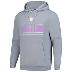 NHL Gray Pittsburgh Penguins Levelwear Hockey Fights Cancer Pulsar Off Season Tri-Blend Pullover Hoodie