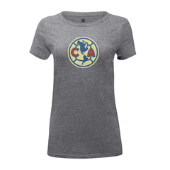 Club America 1863FC Women's Color Badge Tri-Blend T-Shirt - Heather Gray