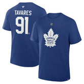NHL Blue John Tavares Toronto Maple Leafs Fanatics Authentic Stack Name & Number T-Shirt