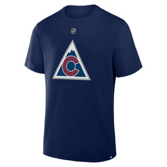 NHL Navy Cale Makar Colorado Avalanche Fanatics Authentic Stack Name & Number T-Shirt
