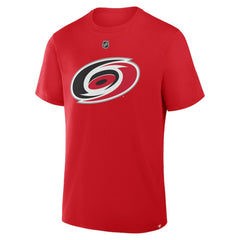 NHL Red Andrei Svechnikov Carolina Hurricanes Fanatics Authentic Stack Name & Number T-Shirt