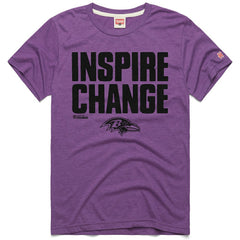 Homage Unisex 2024 Inspire Change Tri-Blend T-Shirt - Baltimore Ravens