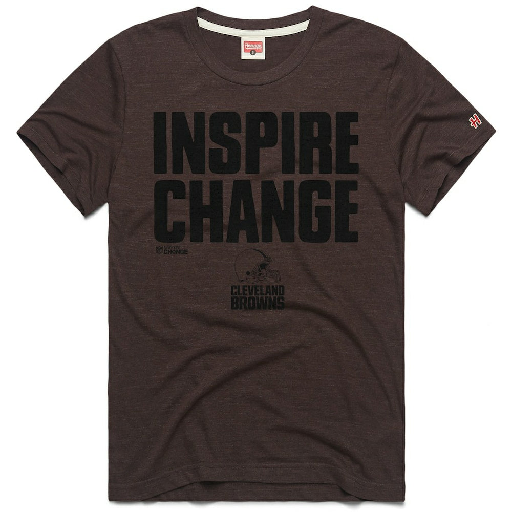 Homage Unisex 2024 Inspire Change Tri-Blend T-Shirt - Cleveland Browns