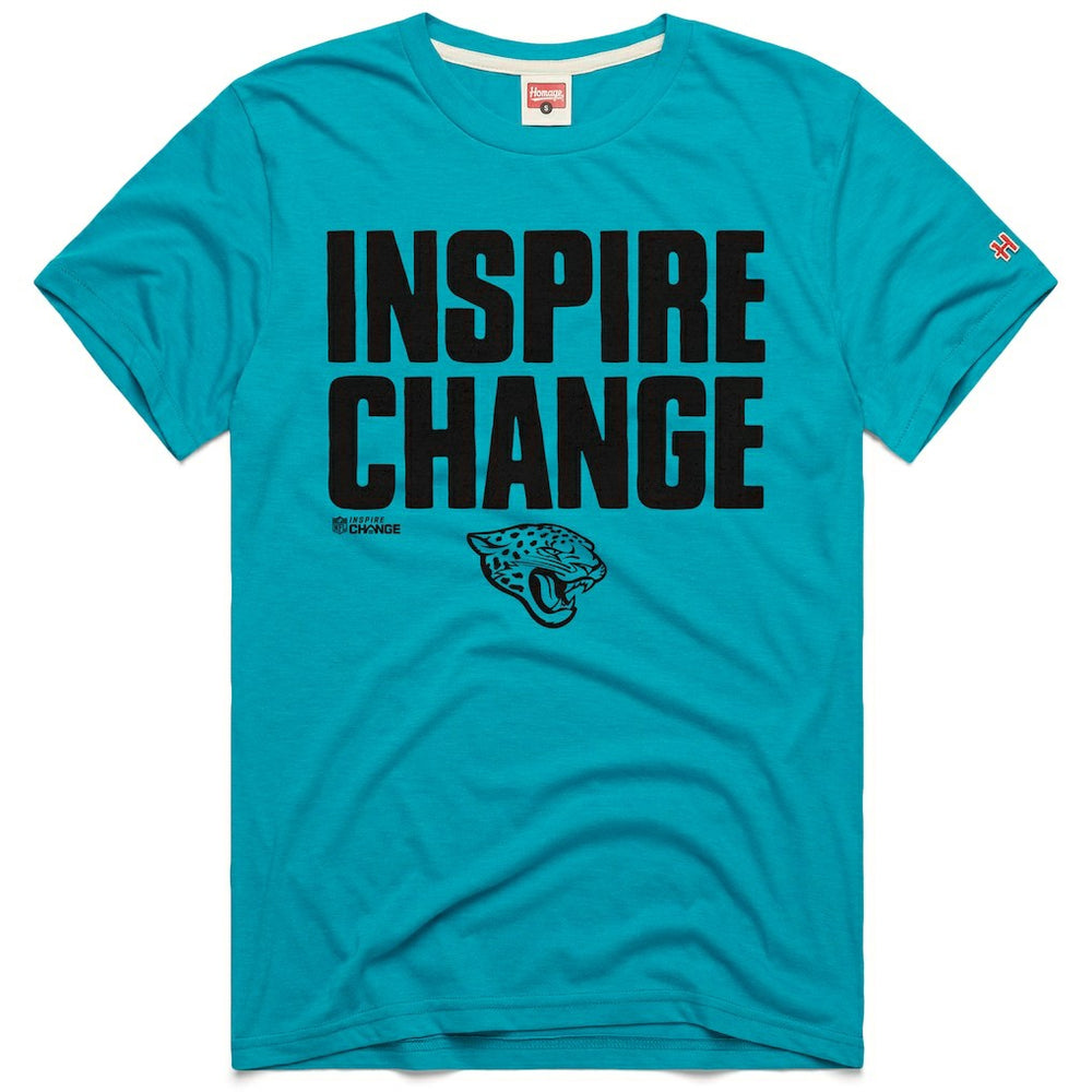 Homage Unisex 2024 Inspire Change Tri-Blend T-Shirt - Jacksonville Jaguars