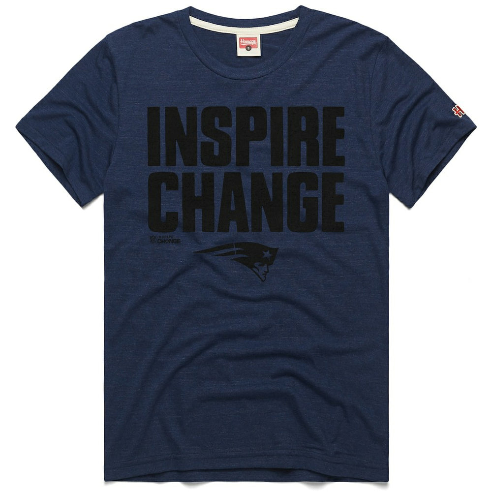 Homage Unisex 2024 Inspire Change Tri-Blend T-Shirt - New England Patriots