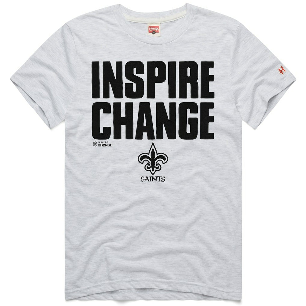 Homage Unisex 2024 Inspire Change Tri-Blend T-Shirt - New Orleans Saints