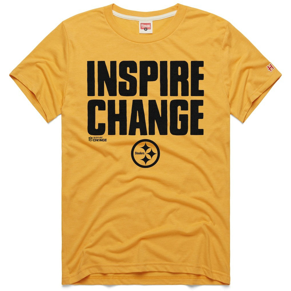 Homage Unisex 2024 Inspire Change Tri-Blend T-Shirt - Pittsburgh Steelers
