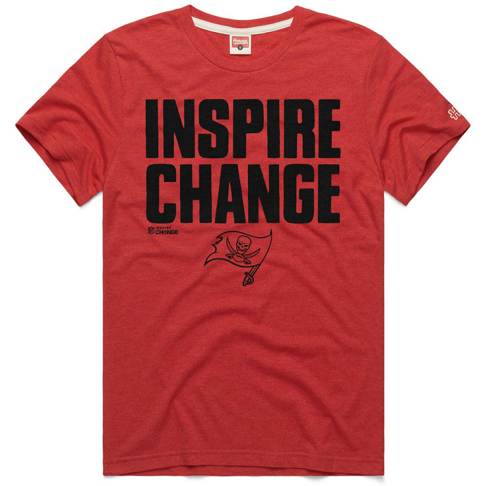 Homage Unisex 2024 Inspire Change Tri-Blend T-Shirt - Tampa Bay Buccaneers
