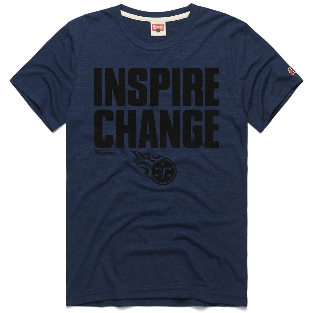 Homage Unisex 2024 Inspire Change Tri-Blend T-Shirt - Tennessee Titans