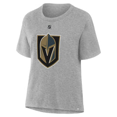 NHL Heather Gray Jack Eichel Vegas Golden Knights Fanatics Women's Authentic Stack Name & Number T-Shirt