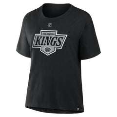 NHL Black Drew Doughty Los Angeles Kings Fanatics Women's Authentic Stack Name & Number T-Shirt
