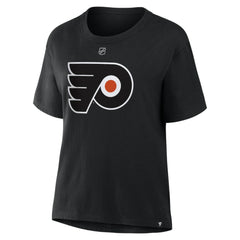 NHL Black Matvei Michkov Philadelphia Flyers Fanatics Women's Authentic Stack Name & Number T-Shirt
