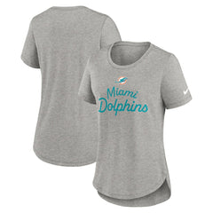 Women's Script Tri-Blend T-Shirt - Miami Dolphins