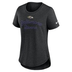 Women's Script Tri-Blend T-Shirt - Baltimore Ravens