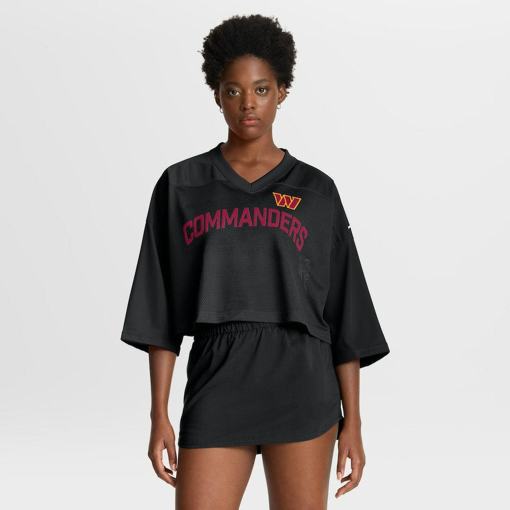 Women's Primetime Cropped Mesh Dri-FIT Fashion Jersey - Washington Commanders