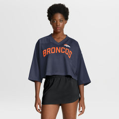 Women's Primetime Cropped Mesh Dri-FIT Fashion Jersey - Denver Broncos