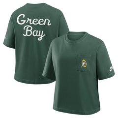 Women's Rewind Pocket Boxy T-Shirt - Green Bay Packers
