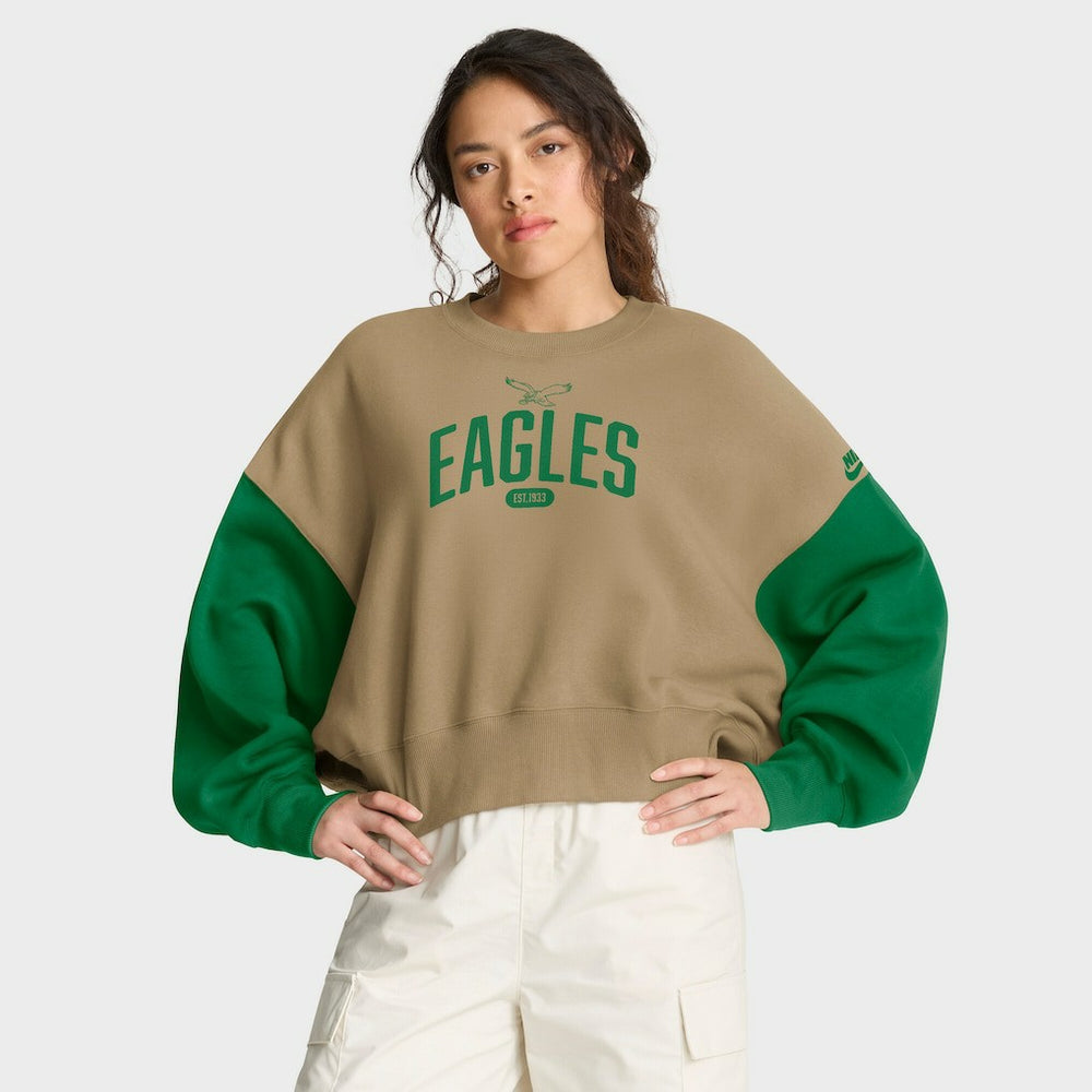 Women's Oversized Rewind Pullover Sweatshirt - Philadelphia Eagles