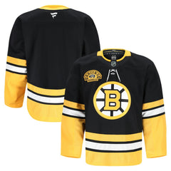 NHL Black Boston Bruins Fanatics 100th Anniversary Authentic Pro Jersey