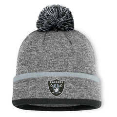 Motion Cuffed Knit Hat with Pom - Las Vegas Raiders