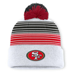 Ghost Cuffed Knit Hat with Pom - San Francisco 49ers