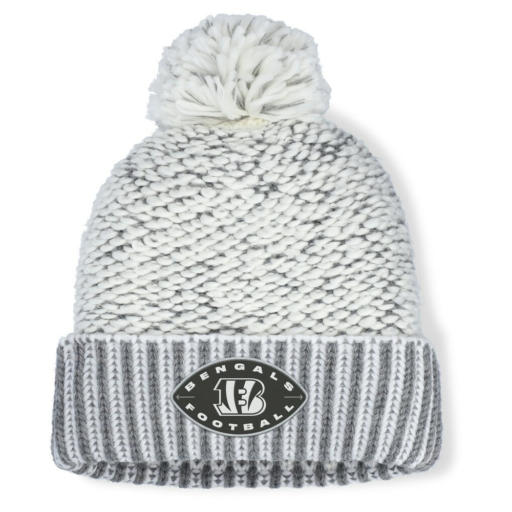 Women's Pro Set Cuffed Knit Hat with Pom - Cincinnati Bengals