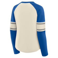 Women's Hometown Gridiron Hero Raglan Lace-Up V-Neck Long Sleeve T-Shirt - Dallas Cowboys