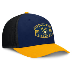 MLB Milwaukee Brewers Fanatics Cutoff Adjustable Trucker Hat