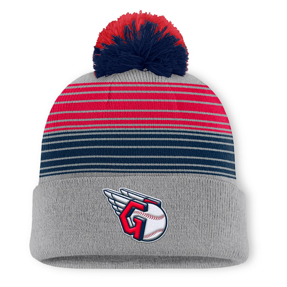 MLB Cleveland Guardians Fanatics Balk Cuffed Knit Hat with Pom
