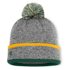 MLB Athletics Fanatics Backstop Cuffed Knit Hat with Pom
